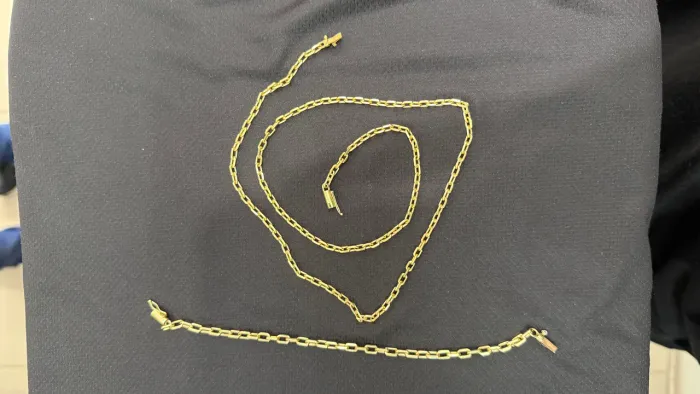 Cordão + pulseira de ouro