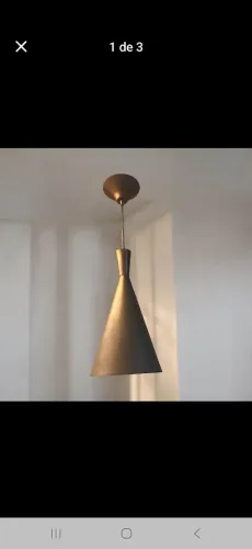 Luminária pendente abajur
