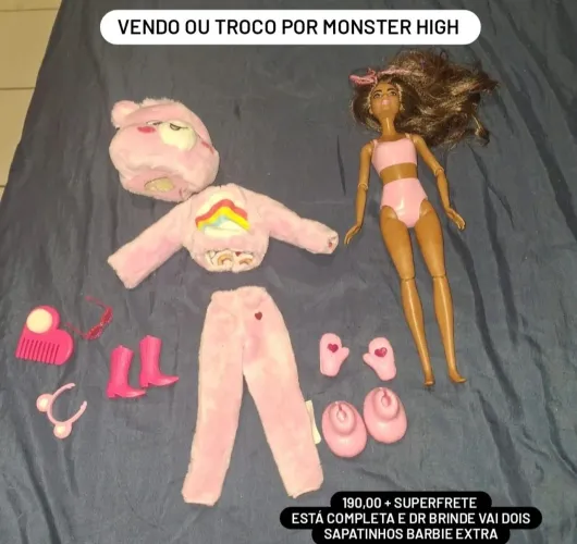 Boneca barbie ursinhos carinhosos
