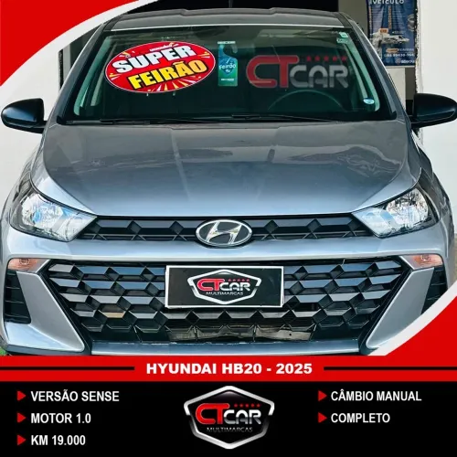 Hyundai HB20 Sense Plus1.0 Flex 12V Mec. 2025