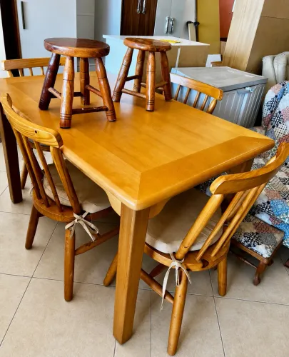 Mesa Madeira com 4 Cadeiras
