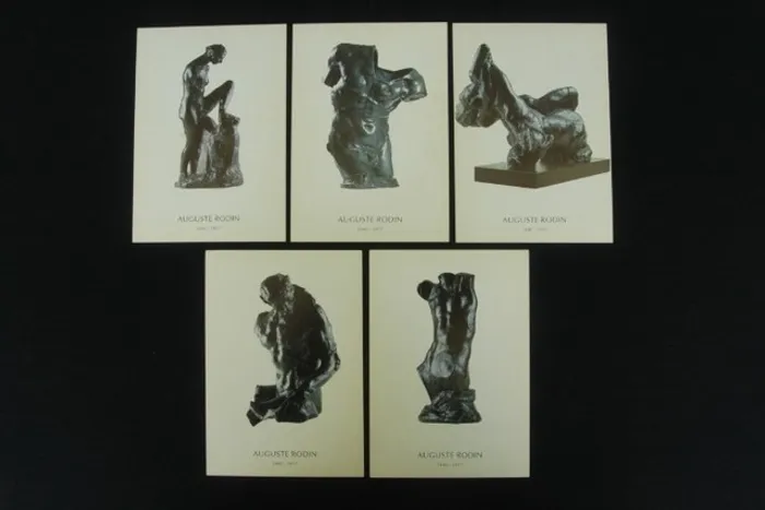 Coleção Cartões Postais Antigos De Auguste Rodin Lote 1