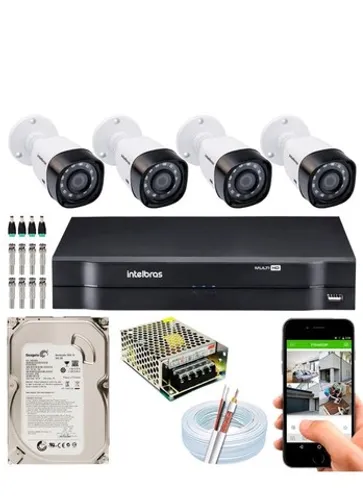 Kit cameras intelbras