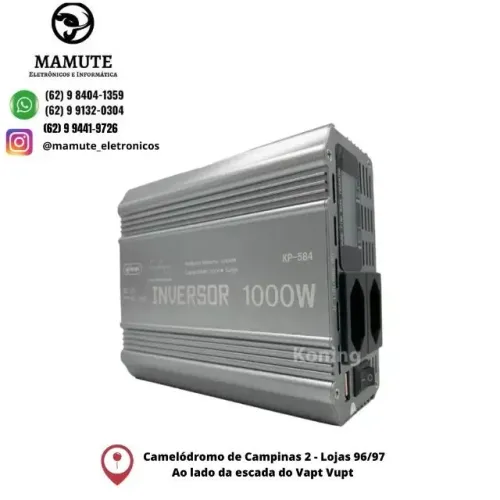 Inversor Conversor 12v Para 220v 1000w Onda Senoidal Pura