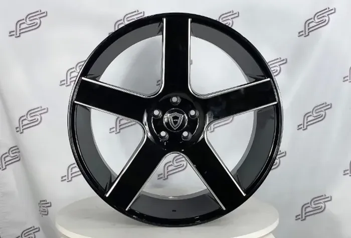  Rodas Chrysler 300C Capri Preto Brilhante 5x115 - 22x9,5