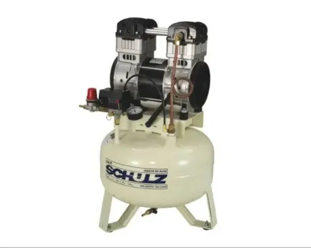 Compressor de Ar Odontológico Silencioso Schulz 29 Litros 110V - Novo
