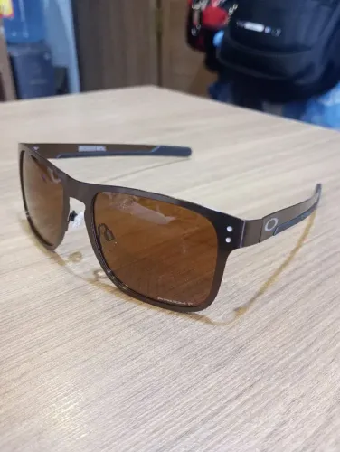 Oakley holbrolk metal edição Brown polarizado lente prizm
