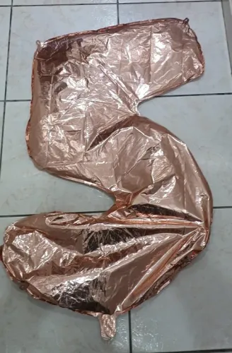 Balão de metalizado número 5 usado.
