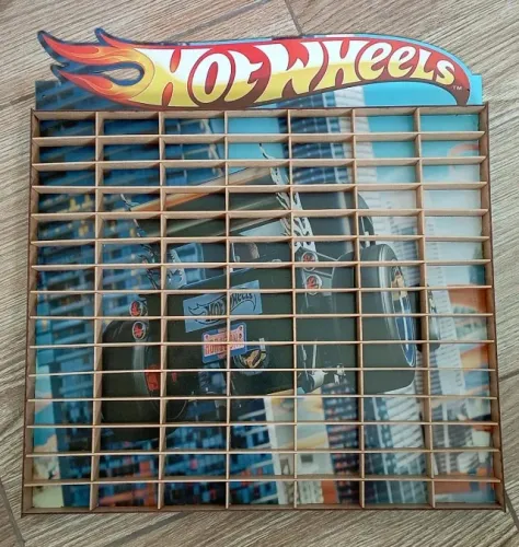Expositor Hot Wheels - Capacidade para 105 Miniaturas