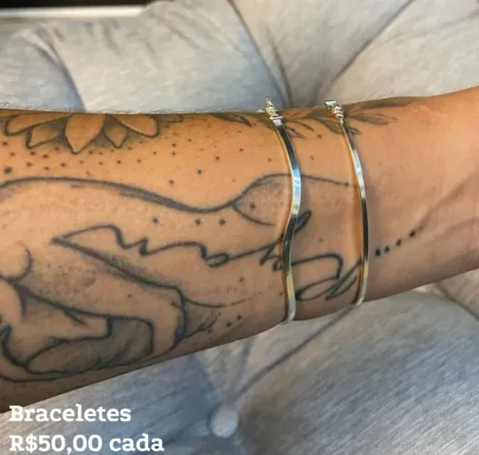 BRACELETE DE PRATA 925 (ONDULADO) *