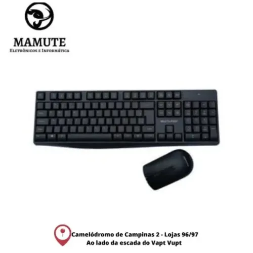 Teclado E Mouse S/ Fio Desktop Usb Wireless Multimidia Tc270