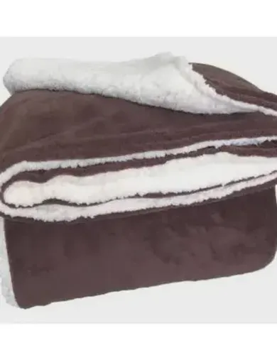 Cobertor casal dupla face de lã carneirinho com plush