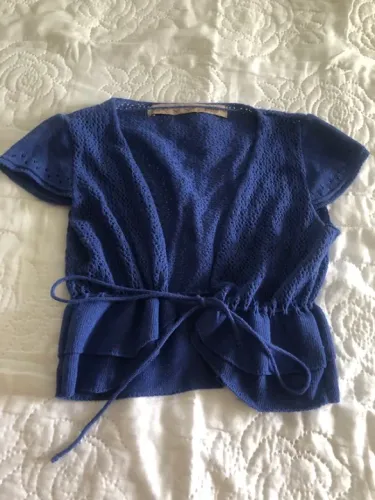 Colete azul 7 reais