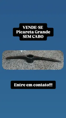 Picareta Grande Sem Cabo - Antiga