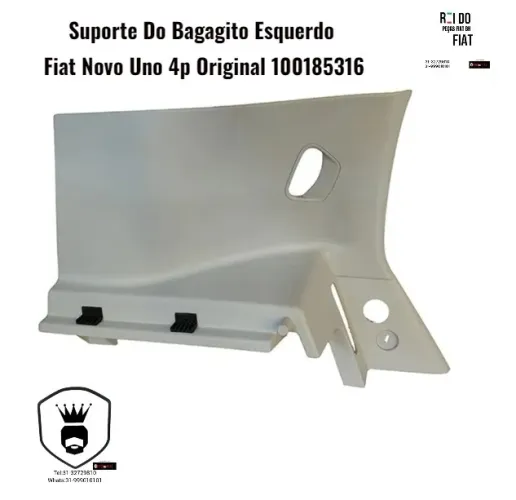 Suporte bagagito esquerdo fiat Novo Uno 4p semi novo original
