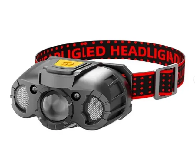 Lanterna Led Cabeça Com Alerta Sensor para Bike Moto Caminhada Fitness z782