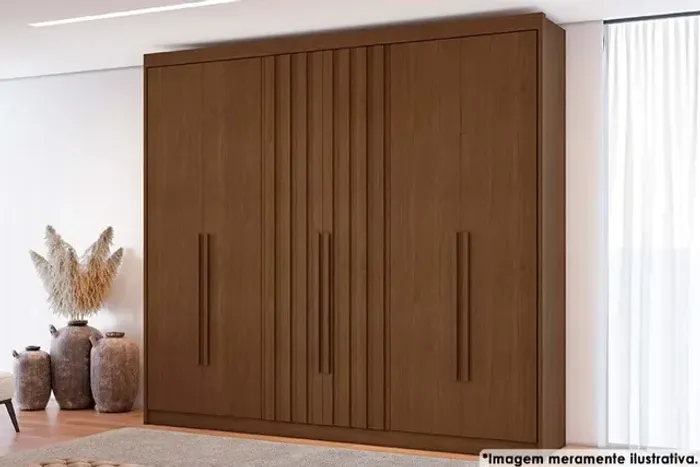 Roupeiro Casal 100% MDF C/6 Portas 6 Gavetas Internas. Produtos Novos Direto da Fábrica.