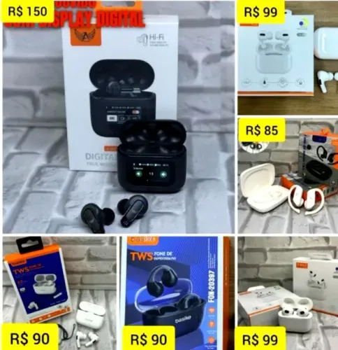 Fone de ouvido sem fio vários modelos