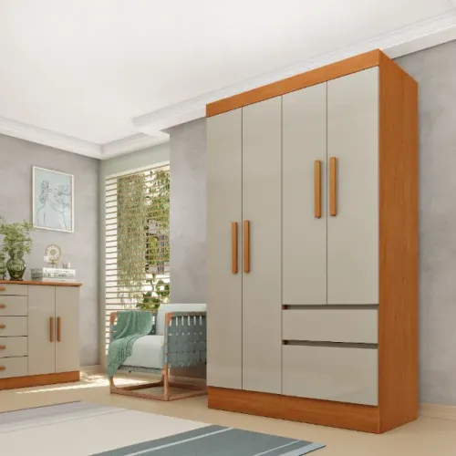 Guarda Roupa Alto 4 Portas FRETE E MONTAGEM GRÁTIS