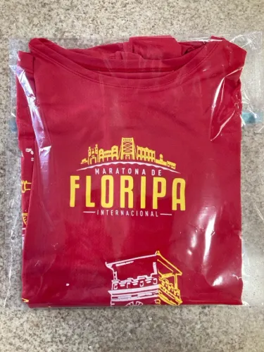 Camiseta Maratona Internacional de Floripa Vermelha