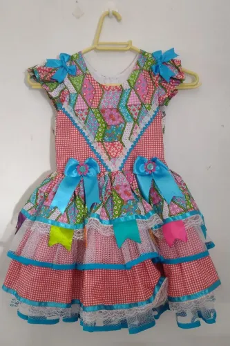 Vestido Infantil Junino - Perfeito Estado