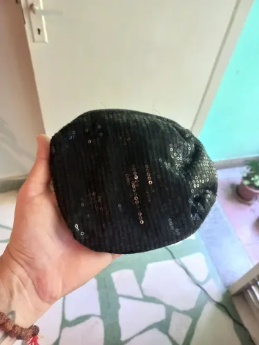 Bolsinha/Necessaire Preta Paetês