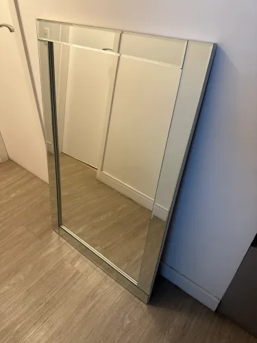 Espelho Decoração Bisotado - 112x72 cm - Arte Própria