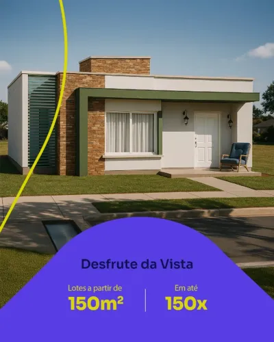 Terrenos com parcelas de 1200 reais
