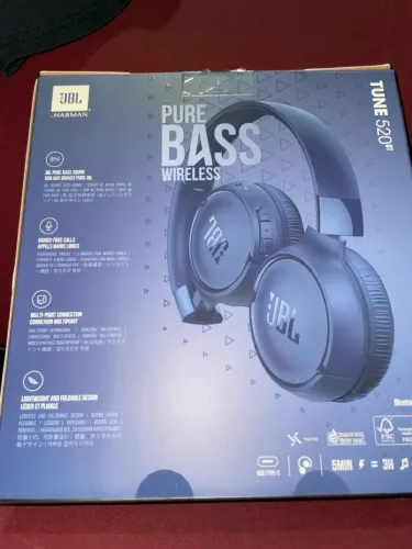 Fone de Ouvido JBL Tune 520BT - Pure Bass - Wireless