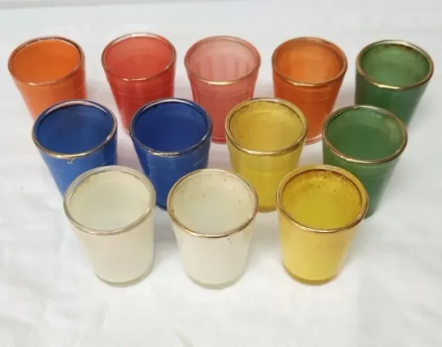 Jogo de copos para licor anos 70