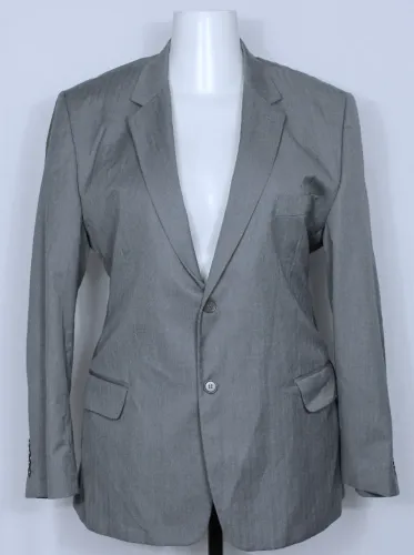 Blazer social alfaiataria masculina cinza Vila Romana - Tamanho 56M - Ref. 3891