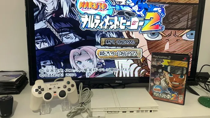 PS2 slim branco japonês 