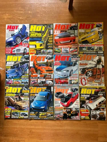 Coleção de Revistas Hot Car - Edições Variadas