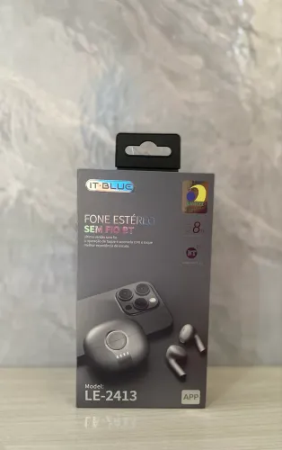 Fone de ouvido bluetooth com sensor de toque