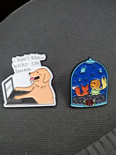 Pins de coleção - Doggo no PC e O Pequeno Príncipe