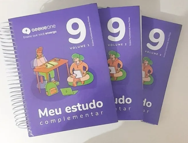 Livros coleção GEEKIE ONE 9°ano, vol 1,2 e 3.