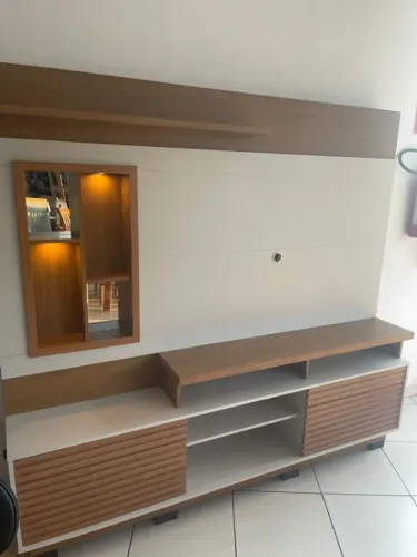 Home eldorado 1.80 mt com led e portas ripada