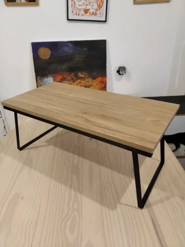 Mesinha de colo dobrável Metal e MDF STRASSIS DESING