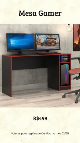 Promoção Mesa Gamer - 19/02/25 