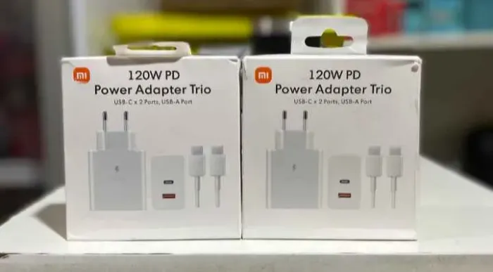 Carregador Inteligente Xiaomi 120W Com Duas Portas Tipo C e Usb