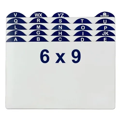 Indice P/ Fichario Mesa De A-z 6x9 Acrimet