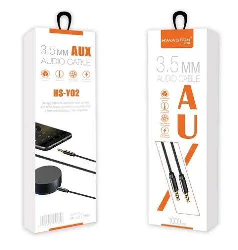 Cabo de Áudio P2 X P2 3.5 mm 1M H'Maston PRO - HS-Y02