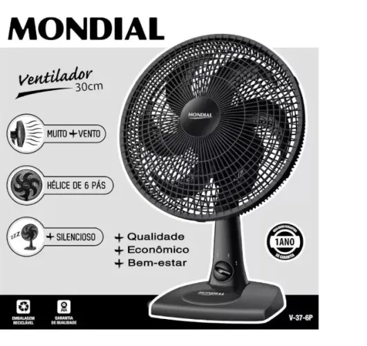 Ventilador Maxi Power Mondial Silencioso 30cm 50w 220V