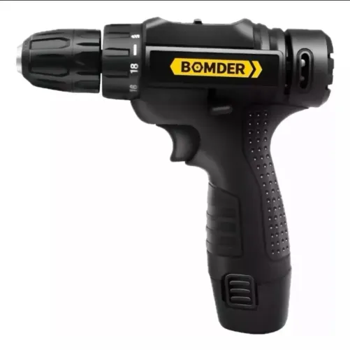 Furadeira Parafusadeira Profissional com Bateria de Lítio 12V 1200mAh Bomder