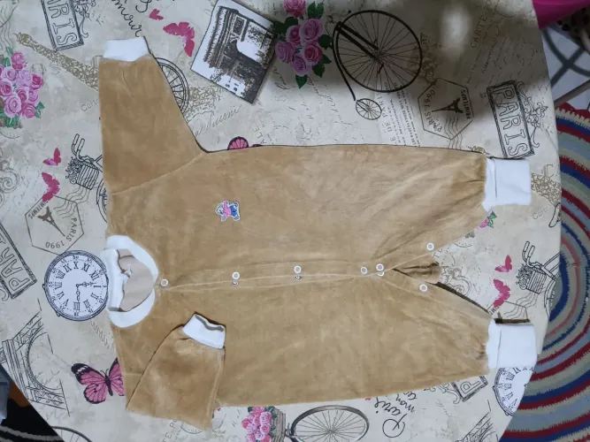 Macacão Bebê Pelúcia - Tamanho P