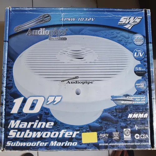 Subwoofer Marítimo Audiopipe 10'' APSW-1032V