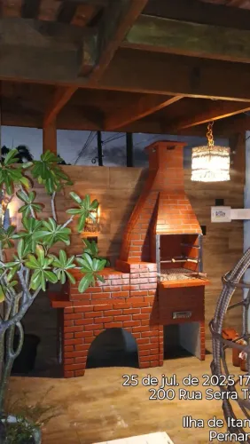 Churrasqueira de Tijolos Rústica para seu Jardim