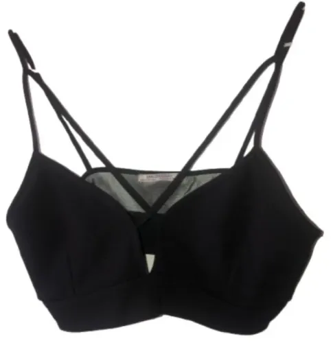 Top Cropped preto feminino M Zara