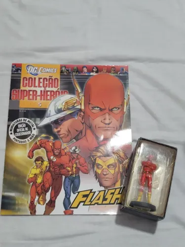 Miniatura Eaglemoss Flash - Edição 5 com caixa e revista