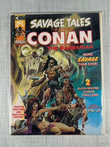 HQ Conan Savage Tales 4  1971 Capa iconica de Neal Adams